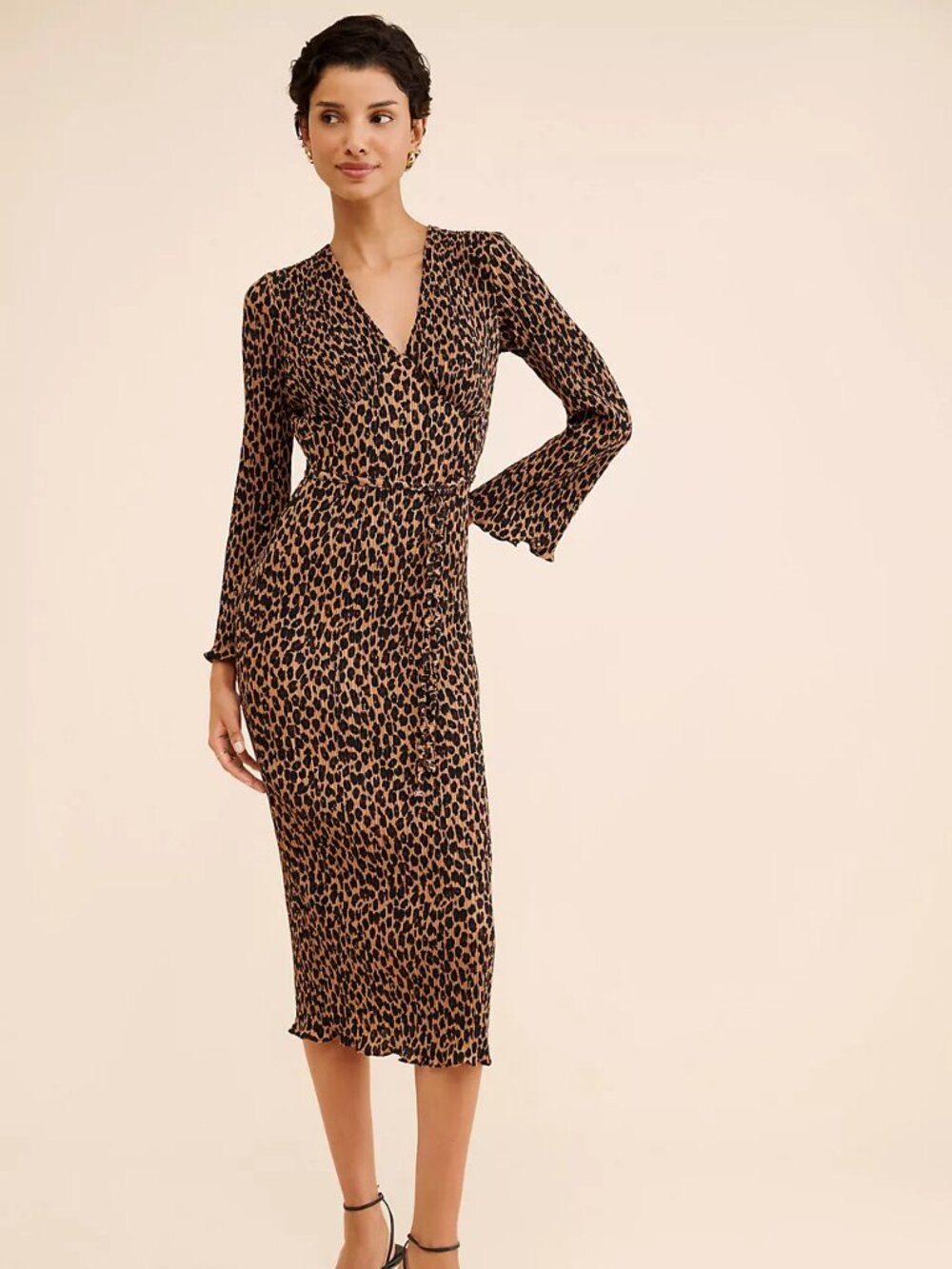 Anthropologie Never Fully Dressed Leopard Celeste Midi Dress size 18W